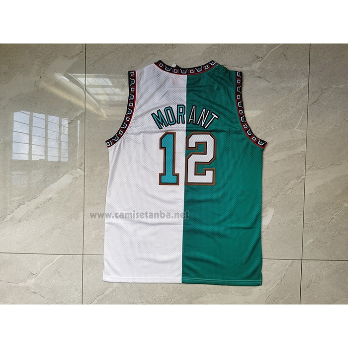 Camiseta Memphis Grizzlies Ja Morant #12 Split Edition Verde Blanco